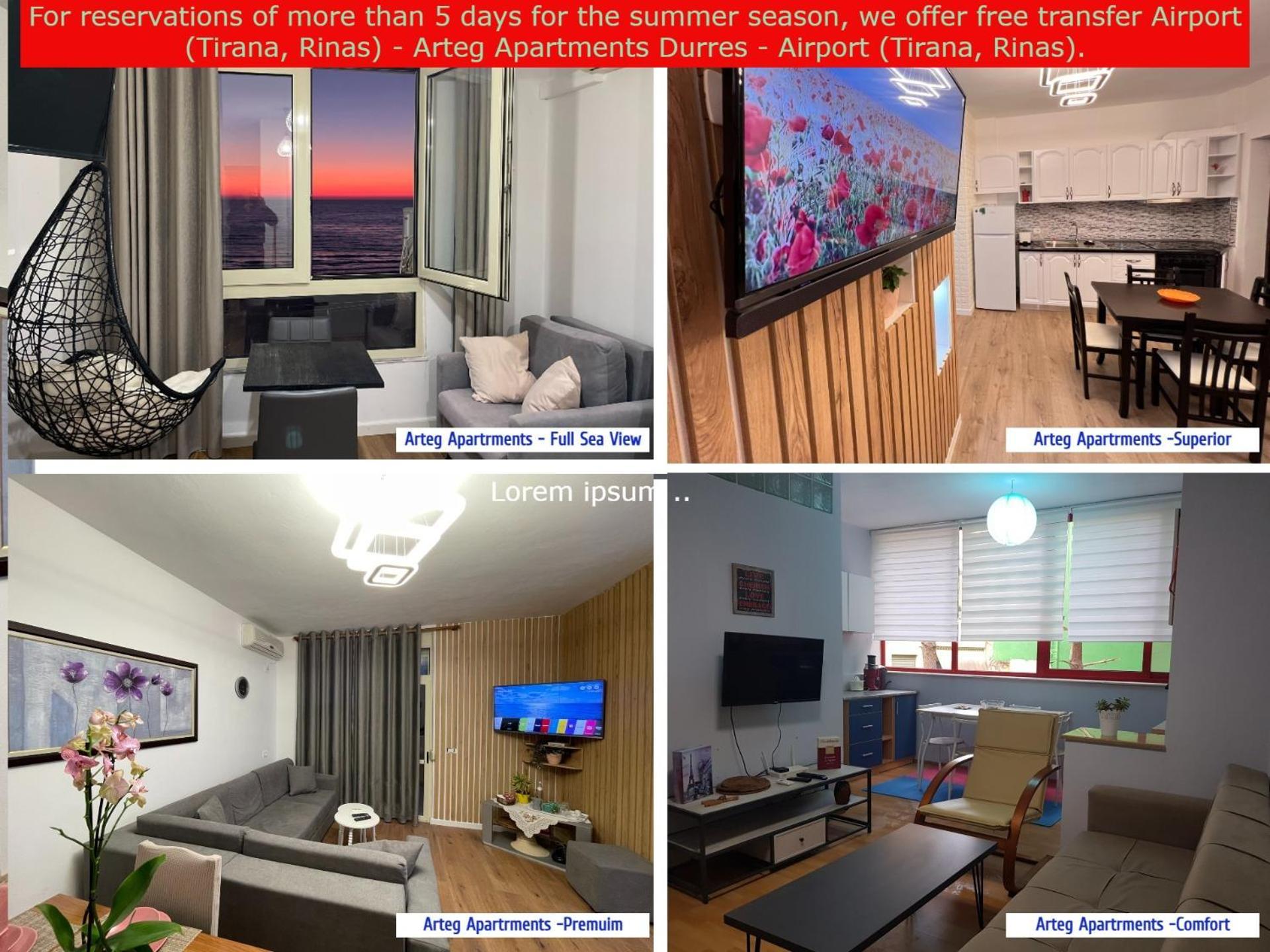 Arteg Apartments Дуррес Екстер'єр фото